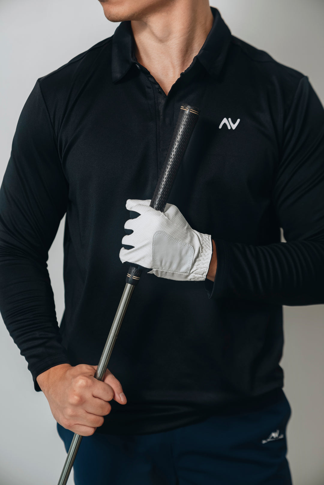 FlexComfort Long Sleeve Shirt in Jet Black