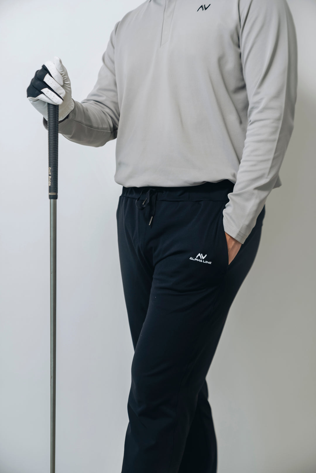 Stroll-and-Roll Joggers in Jet Black