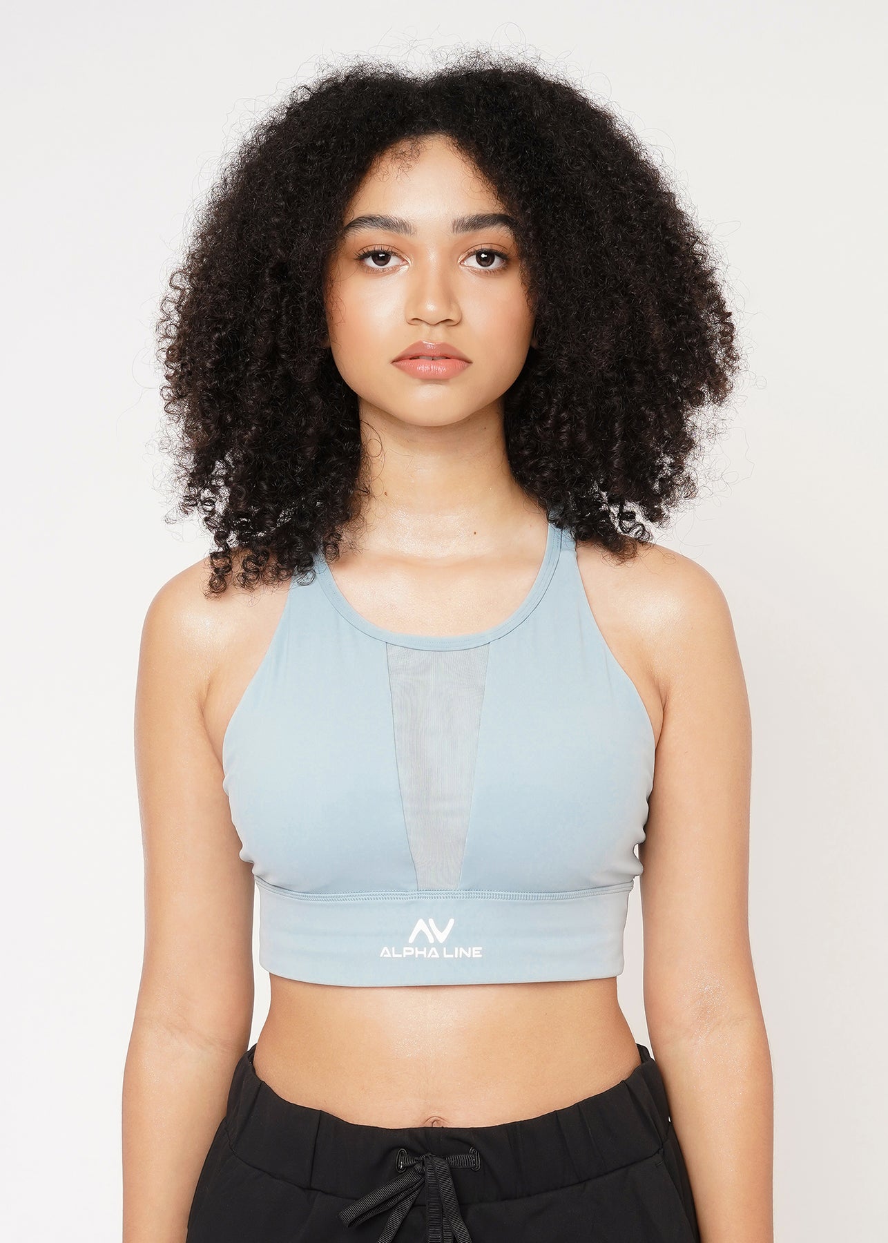 Ultra Breathable Meshify Sports Bra in Sky Blue – Alpha Line